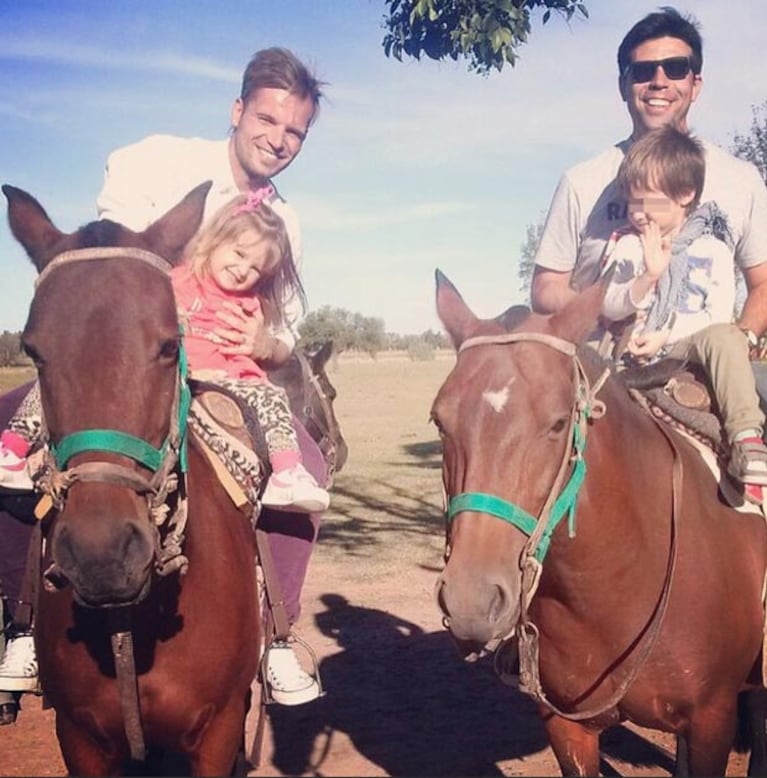 El paseo campestre de Melina Pitra y Fabián Assmann. (Fotos: Instagram)
