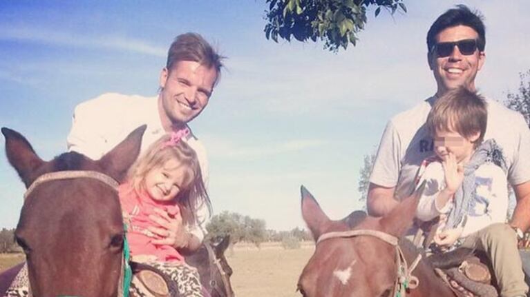 El paseo campestre de Melina Pitra y Fabián Assmann. (Fotos: Instagram)