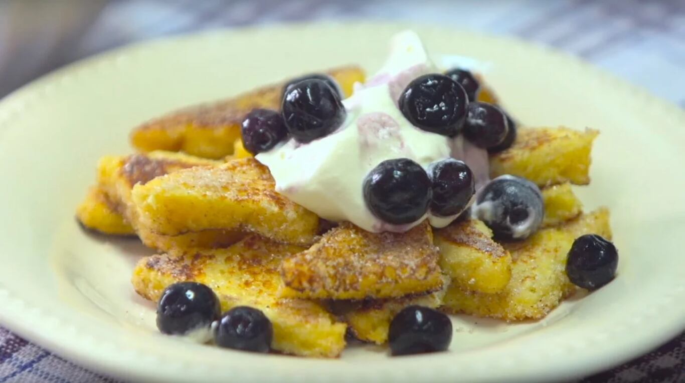 El paso a paso de una receta fácil: mini french toast 