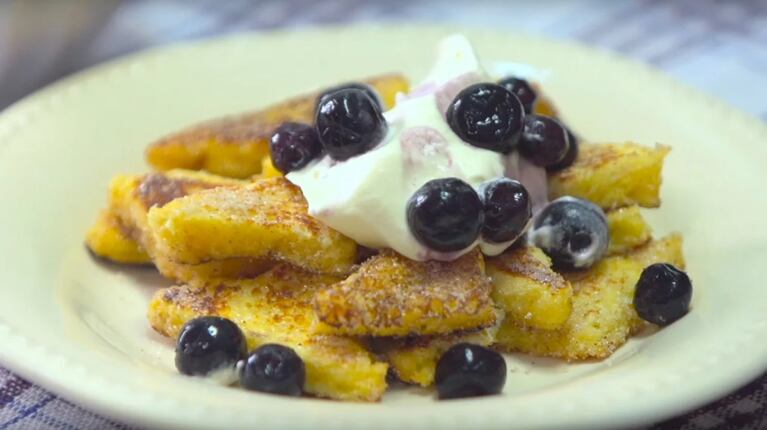 El paso a paso de una receta fácil: mini french toast 
