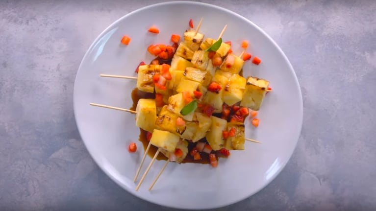 El paso a paso para obtener pinchos de ananá con un toque tropical irresistible