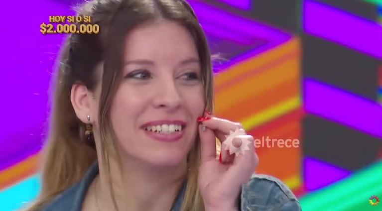El pedido de Pampita a una participante de Los 8 escalones: “Cantame un poquito” | Créditos: Captura ElTrece