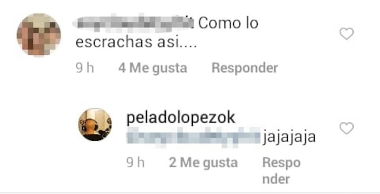 El Pelado López compartió una foto playera de Nella Ghorghor, su novia: "¿El señor qué pasa la relojea?"