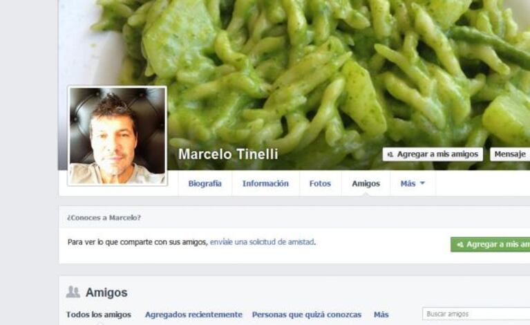 El perfil de Facebook de Marcelo Tinelli. (Foto: Facebook)