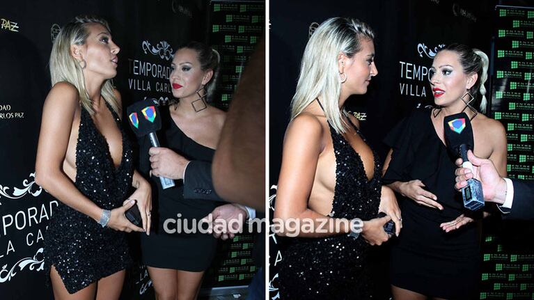 El picante cara a cara de Sol Pérez y Noelia Marzol en la presentación de la temporada de Carlos Paz
