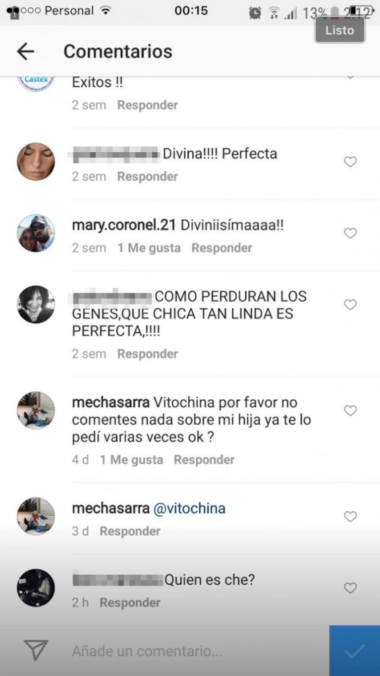 El picante comentario de Mercedes Sarrabayrouse en Instagram a Vito Rodríguez, la actual pareja de su exmarido: "No comentes nada sobre mi hija, ya te lo pedí varias veces"