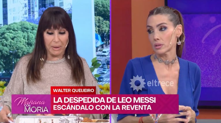 El picante cruce de Amalia Guiñazú con sus compañeros de programa (Captura: eltrece)