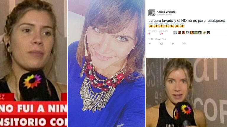 El picante tweet de Granata mientras Laurita estaba en TV (Foto: Instagram y Web)