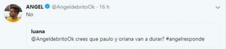 El picante vaticinio de Ángel de Brito sobre el romance de Oriana Sabatini y Paulo Dybala