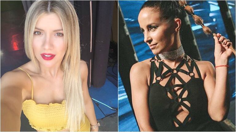 El picantísimo "me gusta" de Laurita Fernández tras su cruce con Lourdes Sánchez en Bailando 2018 (Fotos: Instagram)