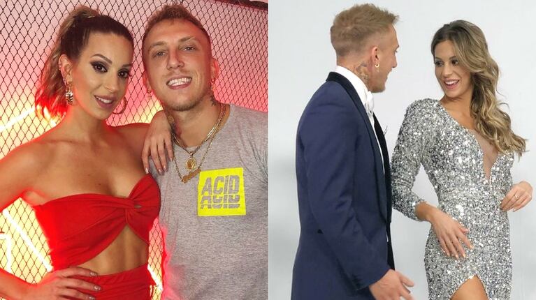 El pícaro comentario del Polaco antes de debutar en el Súper Bailando con Noelia Marzol (Fotos: Instagram)