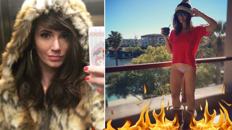 El pícaro look de Griselda Siciliani para hacerle frente al frío (Foto: Instagram)