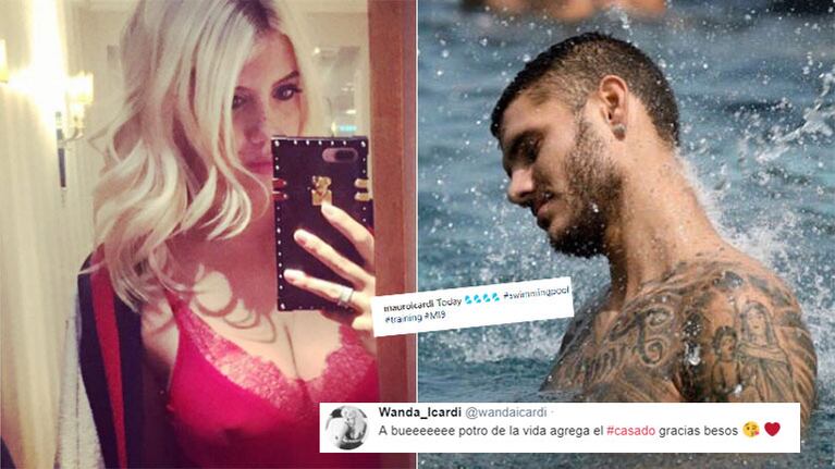 El pícaro piropo (con advertencia) de Wanda Nara a Mauro Icardi