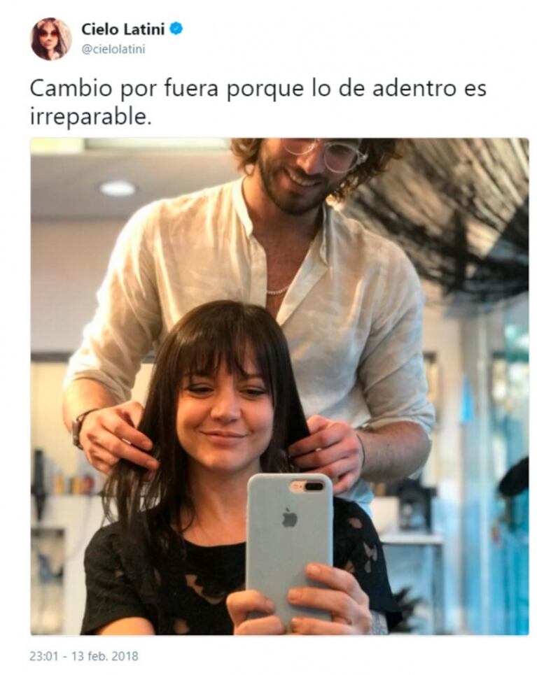 El pícaro tweet de Jimena Barón a otro hombre tras separarse de Del Potro