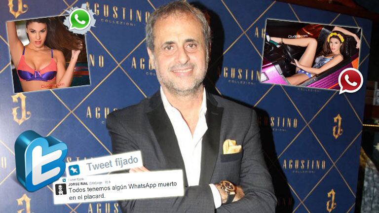 El pícaro tweet sincericida ¡fijado! de Jorge Rial tras la filtración de las fotos hot de Ivana Nadal. Foto: Web y Ciudad.com