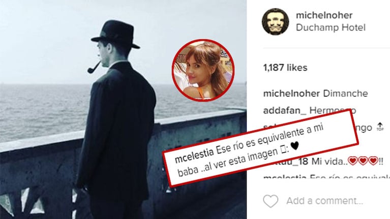 El piropo ¡archi-baboso! de Celeste Cid a Michel Noher