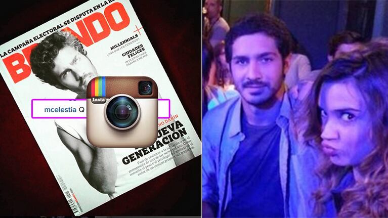 El piropo de Celeste Cid al Chino Darín en Instagram por su tapa en revista Brando: "Qué bello"