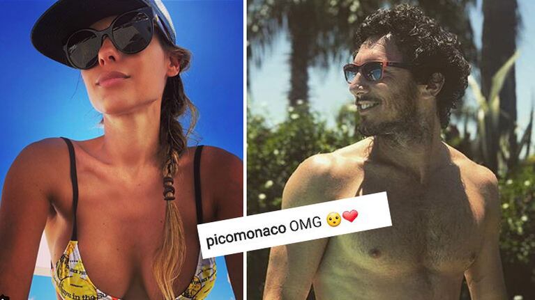 El piropo hot 2.0 de Pico Mónaco a la foto sexy de Pampita en Bikini