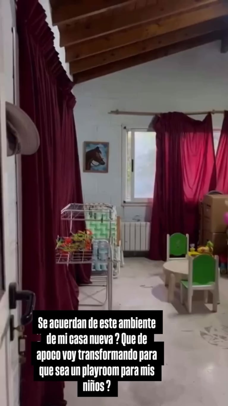 El playroom de los hijos de Sabrina Rojas. Foto: Instagram