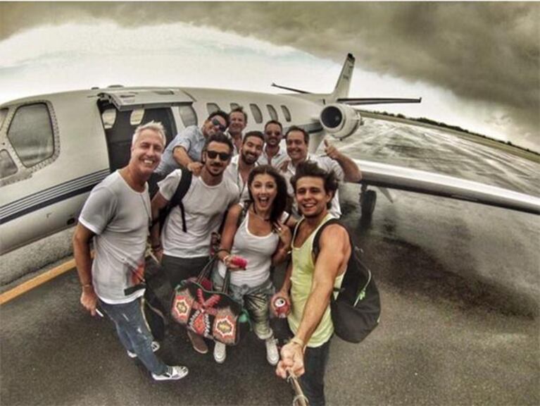 El Pocho Lavezzi y Marley, juntos en San Luis. (Foto: Twitter)