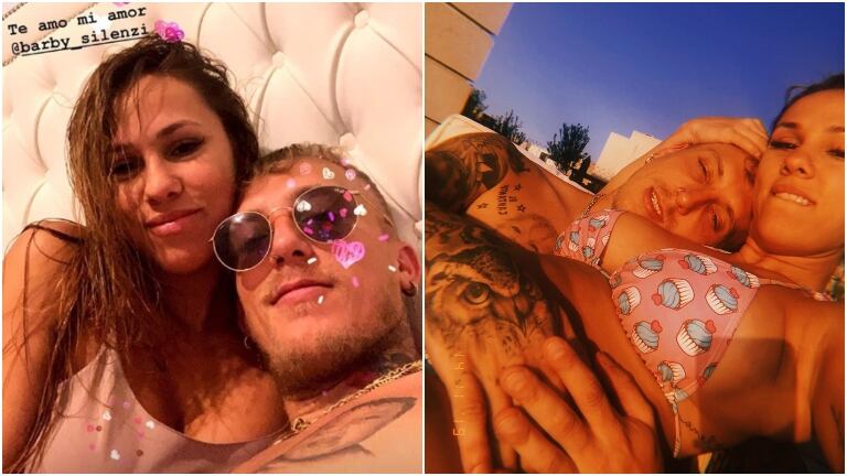 El Polaco anunció el nombre y el sexo del bebé que espera junto a Barby Silenzi (Fotos: Instagram e Instagram Stories)