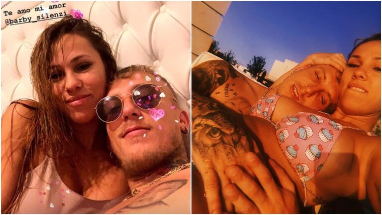 El Polaco anunció el nombre y el sexo del bebé que espera junto a Barby Silenzi (Fotos: Instagram e Instagram Stories)