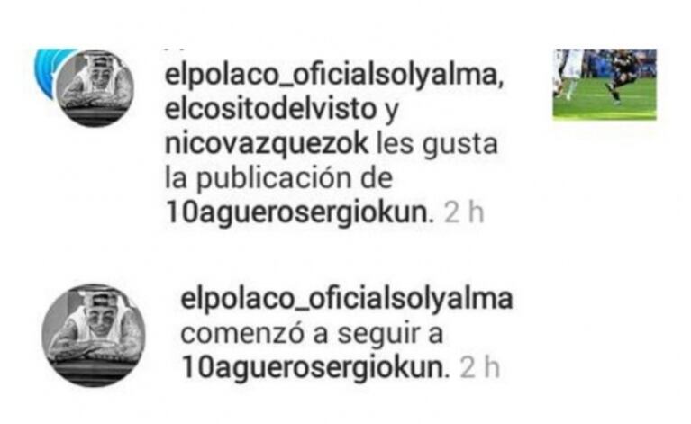 El Polaco comenzó a seguir al Kun Agüero en Instagram, tras su gol a Islandia en su debut en el Mundial