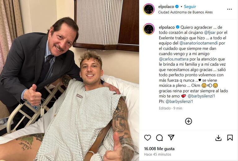 El Polaco en sus redes sociales.