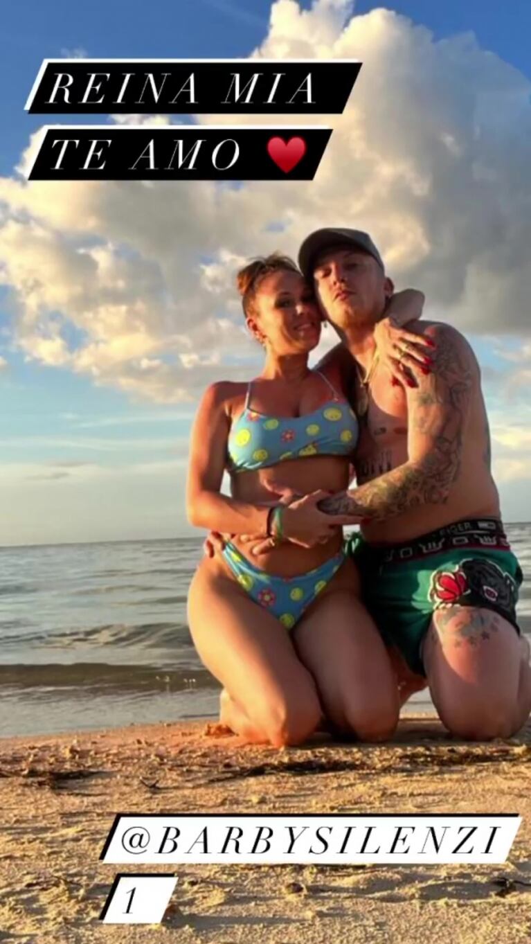 El Polaco le dedicó un apasionado posteo a Barby Silenzi tras decir que estaba soltero: "Reina mía, te amo"