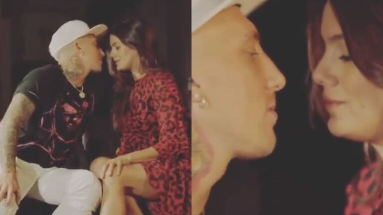 El Polaco subió un adelanto de su clip con Natalie Perez ¡con chape incluido!: la reacción de la actriz