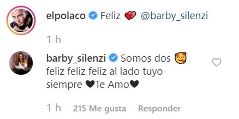 El Polaco y Barby Silenzi, a los besos: mimos en la pileta y tierna pancita de tres meses