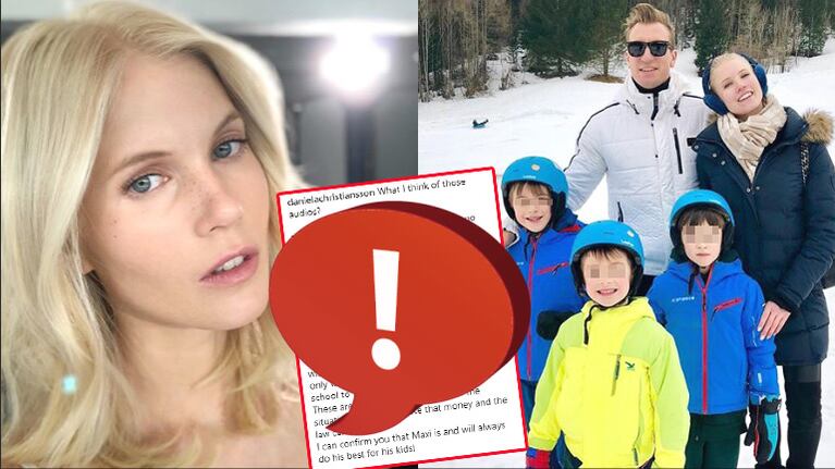 El polémico descargo de la novia de Maxi López tras filtrarse los polémicos audios contra Wanda Nara (Fotos: Instagram)