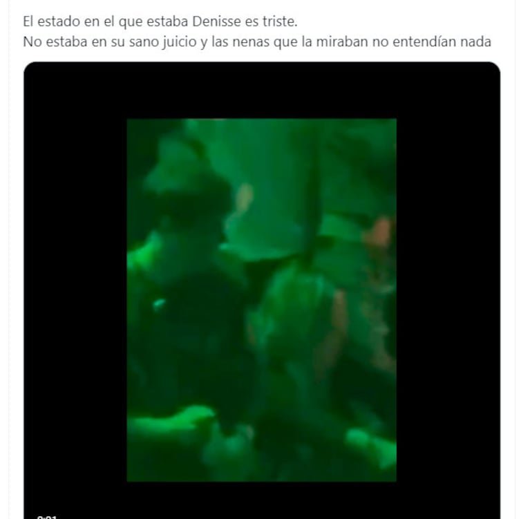 El polémico video de Denisse González pasada de copas en un boliche: la reacción de Bautista Mascia