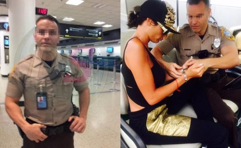 El policía de la foto es cubano y sus iniciales son J.A. (Foto: Diarioshow.com)