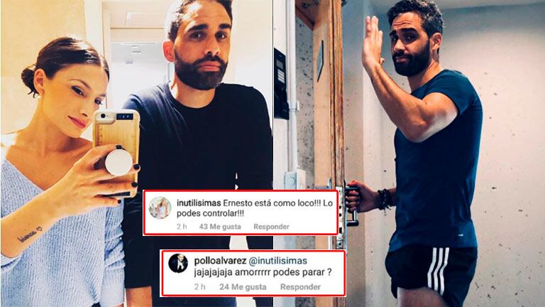 El Pollo Álvarez publicó una sugerente foto... ¡y su novia le dedicó un delator piropo hot! 