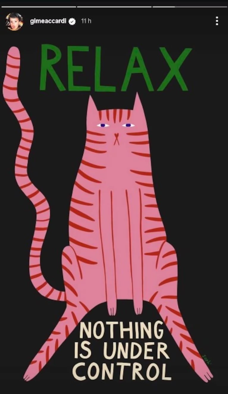 El posteo de Gimena Accardi en Instagram