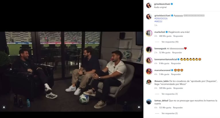 El posteo de Griselda Siciliani tras el audio que complicó a Luciano Castro (Foto: Instagram @griseldasiciliani)