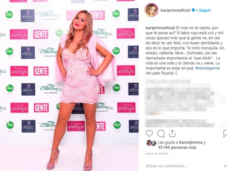 El posteo de Karina La Princesita, en respuesta a las críticas a su look en la tapa de Gente