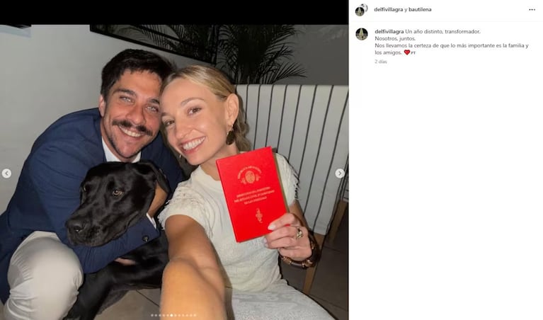 El posteo de la esposa de Bautista Lena que avivó la interna familiar con Juana Repetto. Crédito: Instagram