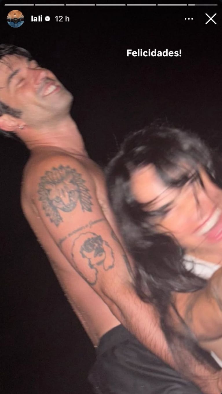 El posteo de Lali Espósito con Pedro Rosemblat en Año Nuevo (Foto: Instagram/@lali).