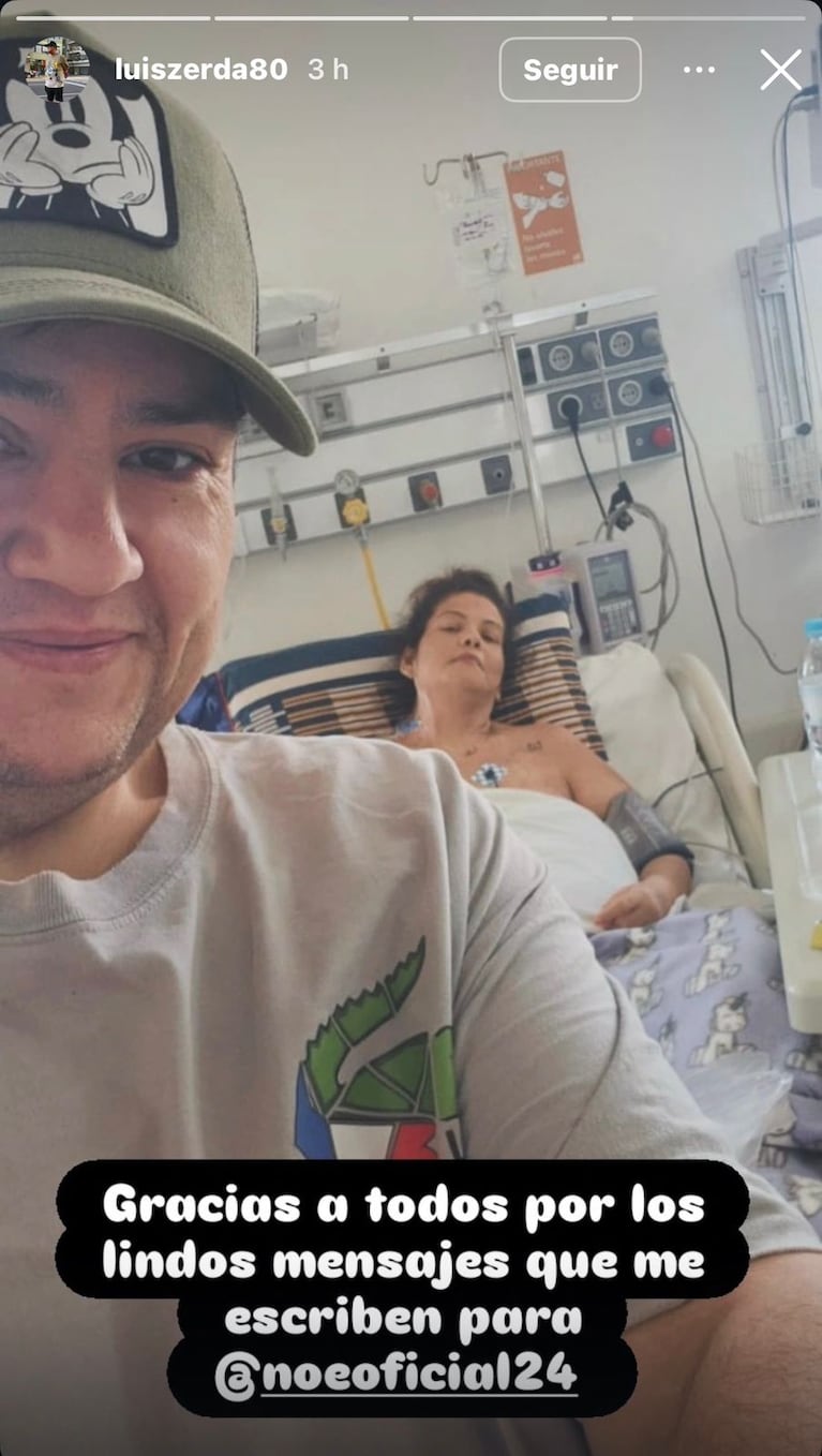 El posteo de Luisito de Cuestión de Peso sobre la salud de su esposa (Foto: Instagram/@luiszerda80).