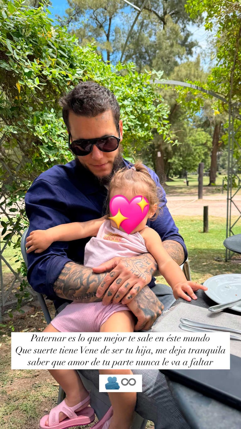 El posteo de Melody Luz  sobre su ex, Alex Caniggia (Foto: Instagram @melodyluz)