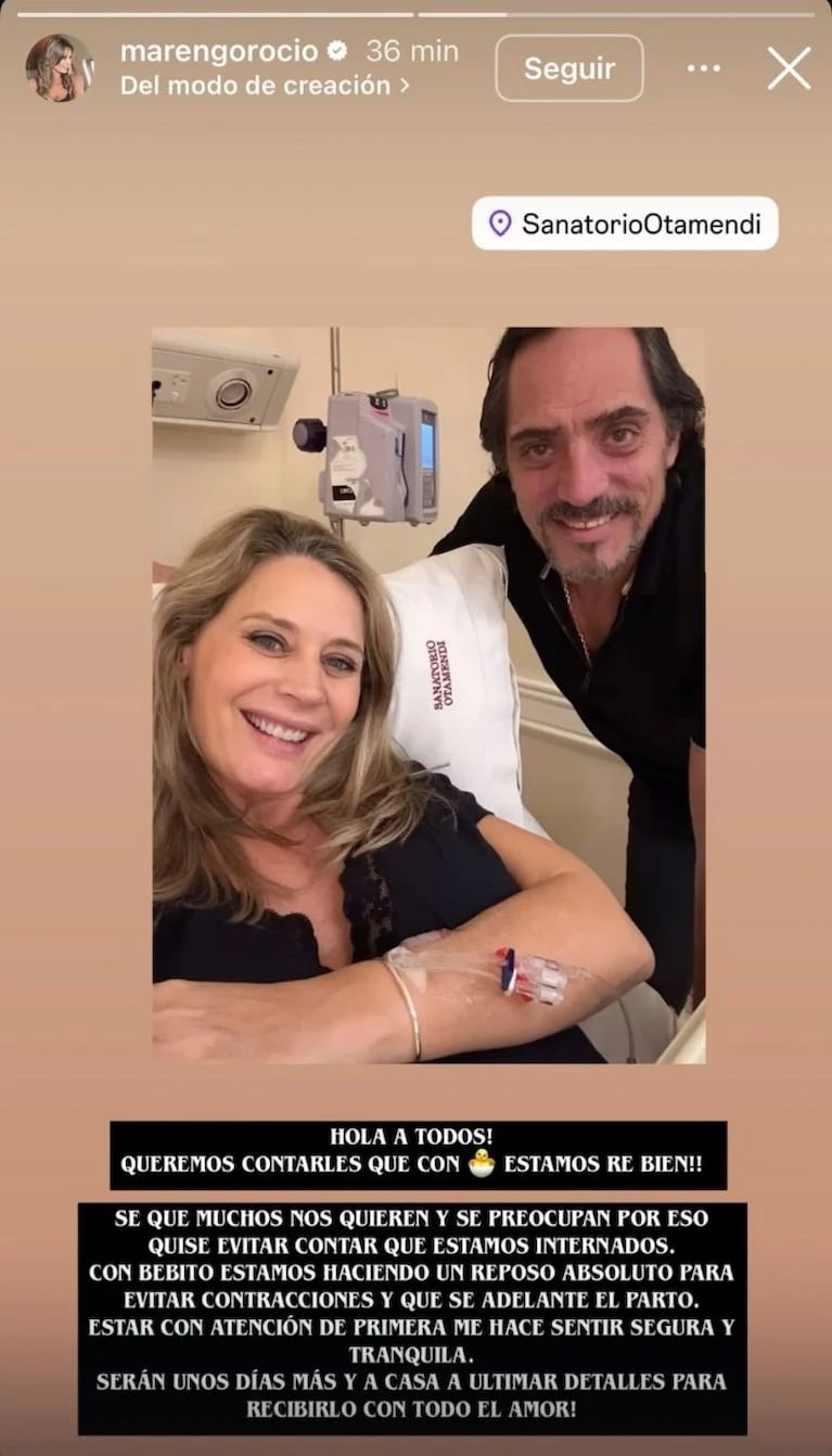 El posteo de Rocío Marengo en Instagram Stories