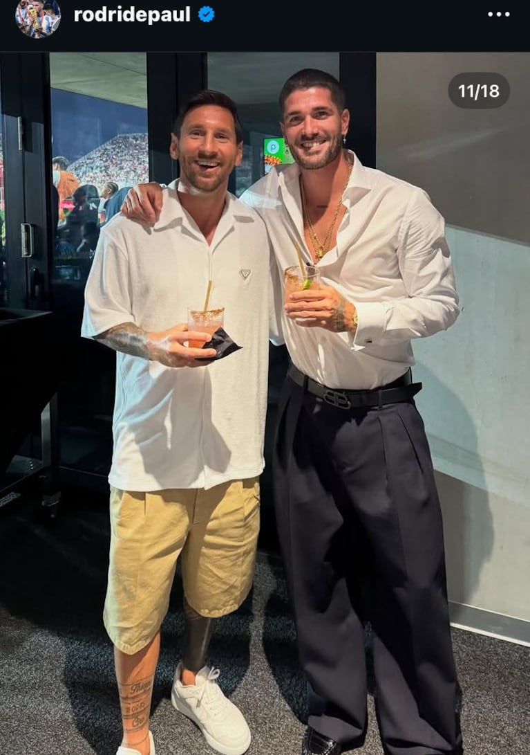 El posteo de Rodrigo de Paul por Año Nuevo (Foto: Instagram/@rodridepaul).