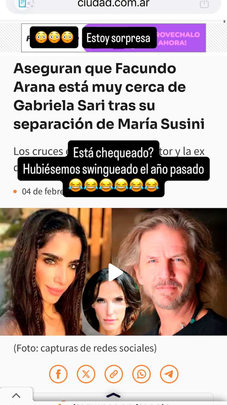 El posteo de Rulo en medio de los rumores de romance  (Foto: Instagram @rulo)