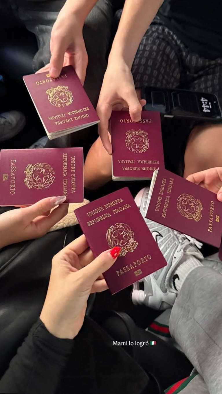 El posteo de Wanda Nara con los documentos de sus hijos tras el escándalo con Mauro Icardi en Italia (Foto: Instagram/@wanda_nara).