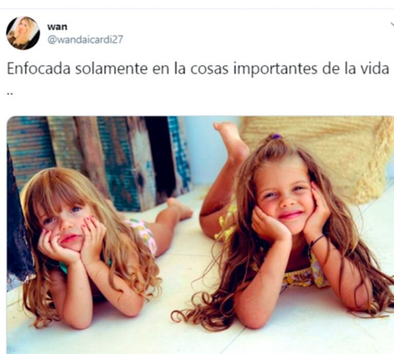 El posteo de Wanda Nara tras las declaraciones de su papá a favor de Maxi: "Enfocada en las cosas importantes"