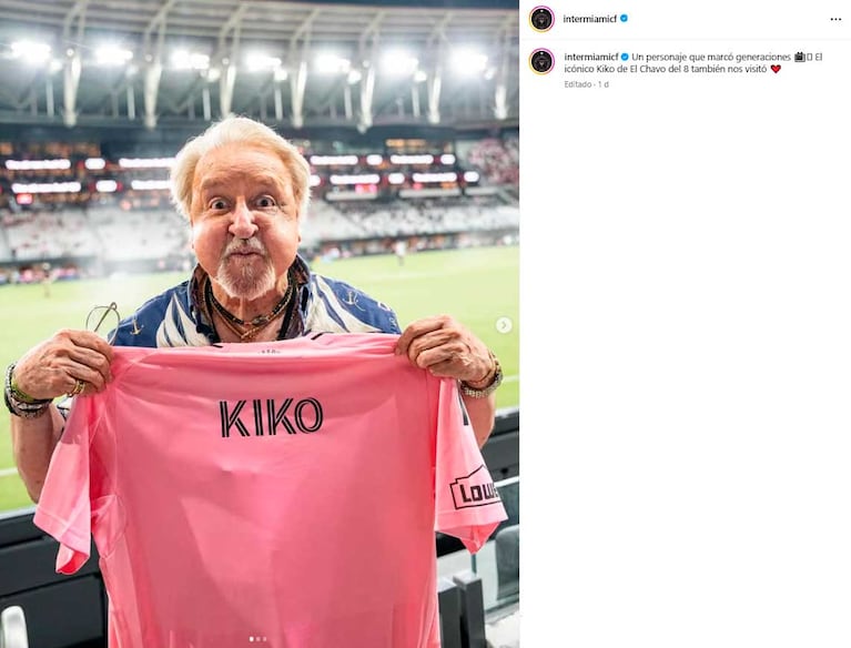 El posteo del Inter de Miami sobre Carlos Villagrán (Foto: Instagram @intermiamicf)