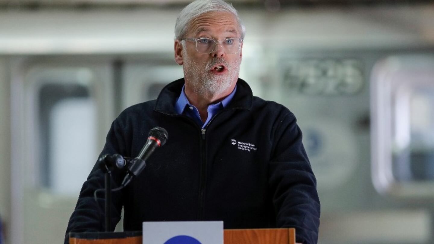 El presidente de la Autoridad de Transporte Metropolitano (MTA) Patrick Foye. Foto: AP.