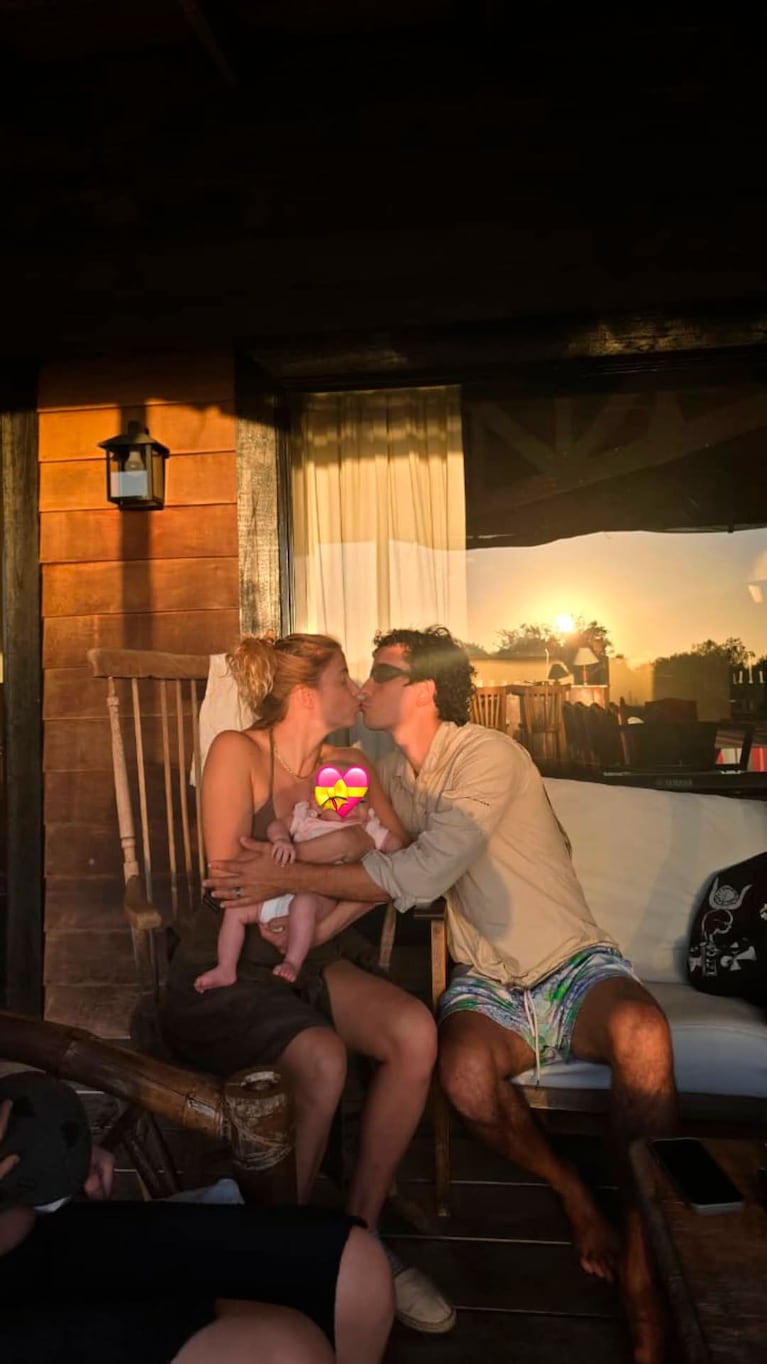 El primer cumpleaños de Justina Bustos con su hija de dos meses (Foto de Instagram @justabustos)